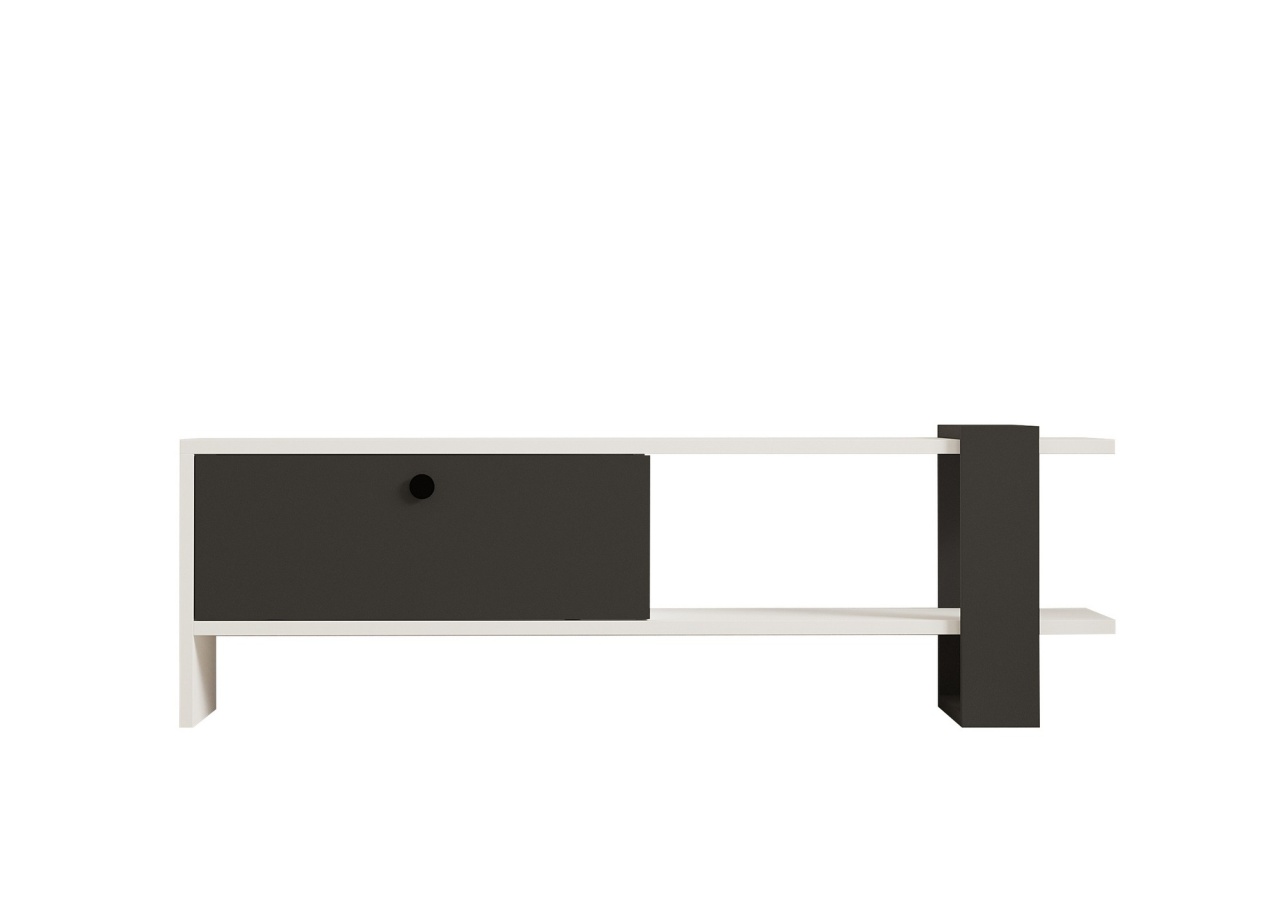 Comoda TV, Funda Design, UnicUtil, Antracit-Alb, Lățime: 120 cm, Înălțime: 36,8 cm , Adâncime: 25 cm, 835PUQ3029 - view 5