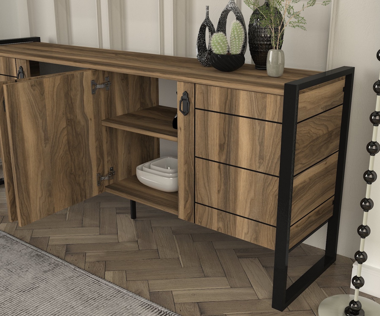 Comoda TV, Noble Style, UnicUtil, Nuc - imagine 4