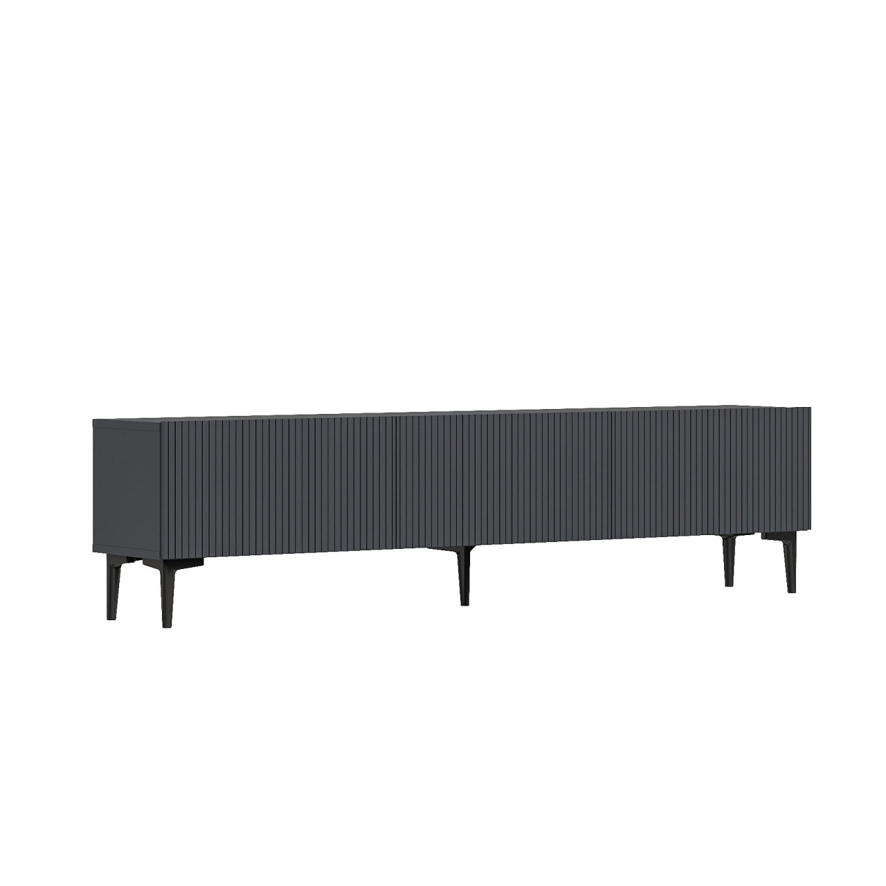Comoda TV, Oscar Anthracite, UnicUtil, Antracit, Lățime: 180 cm, Înălțime: 45 cm, Adâncime: 31,4 cm - view 6