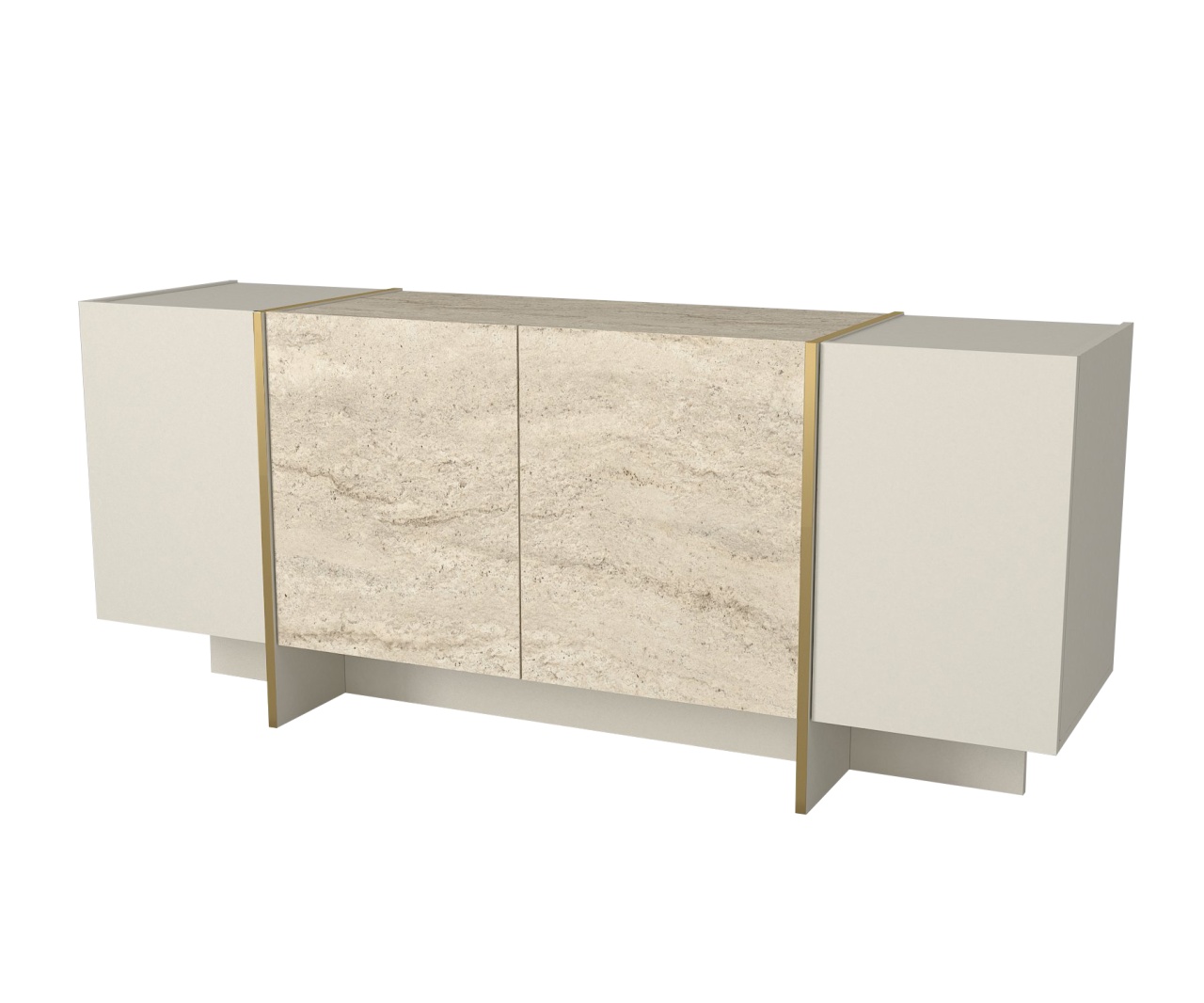 Comoda, Urban Shine, UnicUtil, 180 x 46.6 x 75.5 cm, Crem - imagine 7
