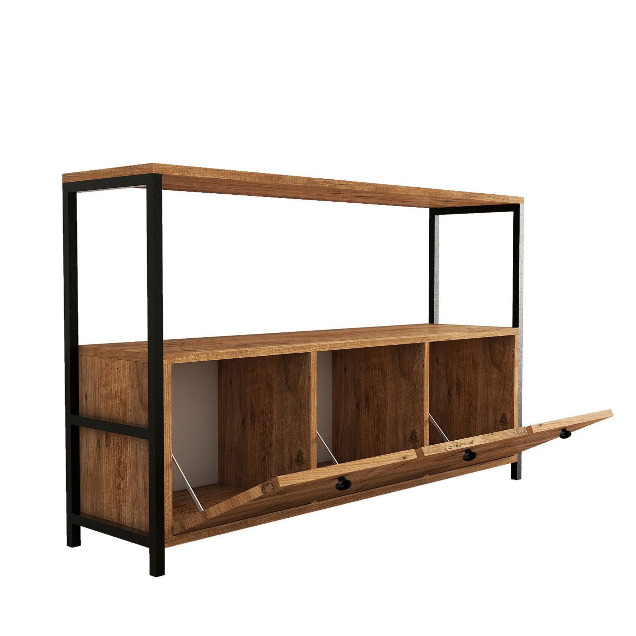 Consolă, Nero V2, UnicUtil, Pin Atlantic-Negru, Lățime: 120 cm, Înălțime: 75 cm, Adâncime: 30 cm - view 8