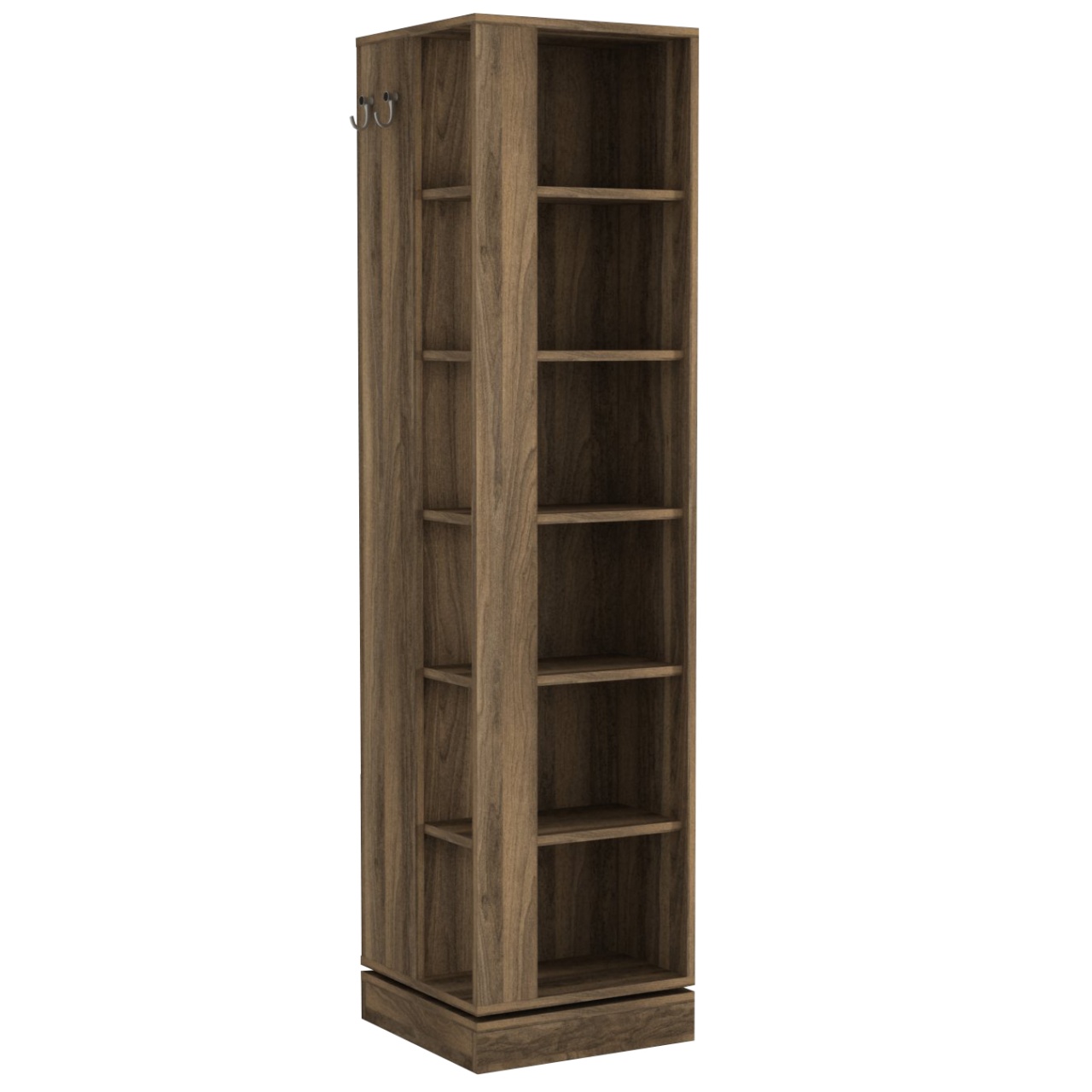 Dulap Hol Rotativ, Bold Turn, UnicUtil, 44.8 x 44.8 x 180 cm, Maro - imagine 6