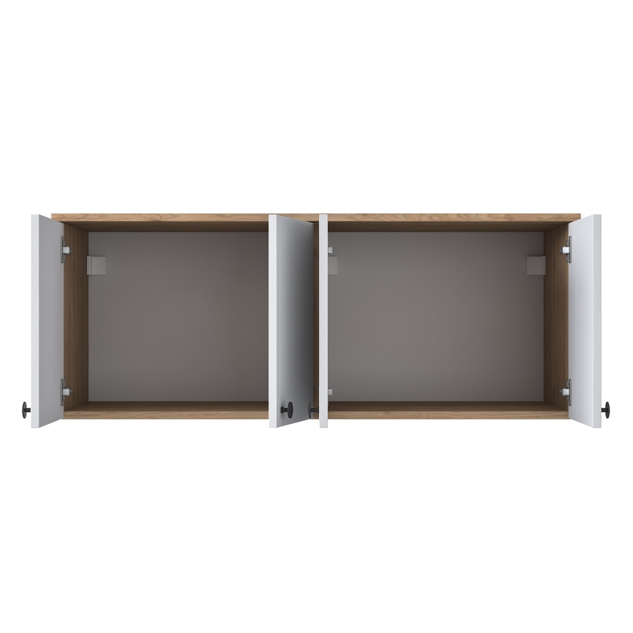 Dulap multifuncțional, Ba120 2670, UnicUtil, Nuc-Alb, Lățime: 120 cm, Înălțime: 46,8 cm, Adâncime: 42,5 cm - imagine 8