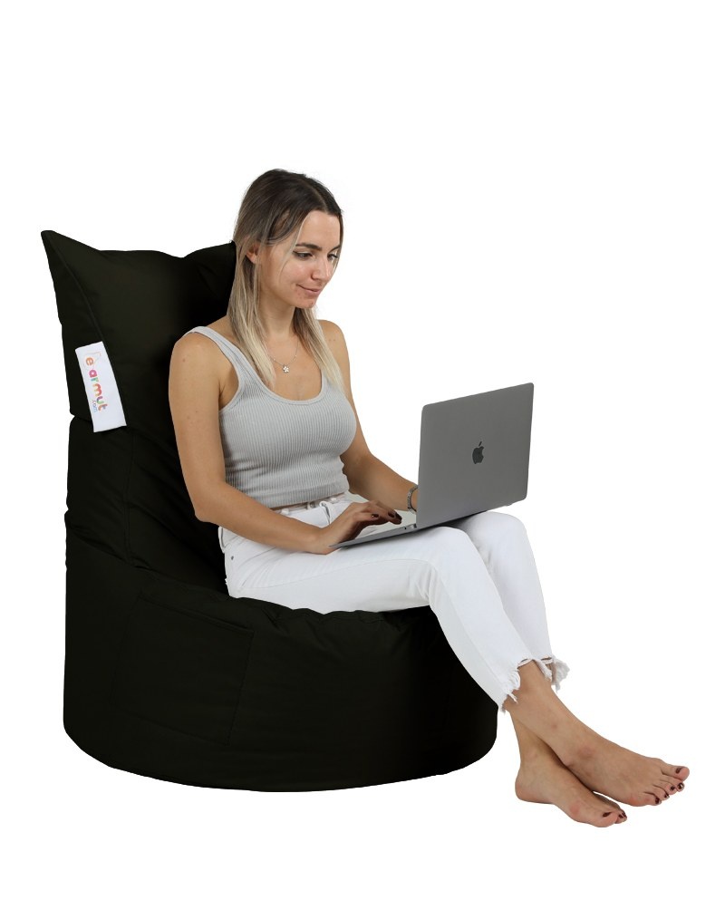 Fotoliu Puf Gradina, Ripple storm, UnicUtil, Culoarea Negru