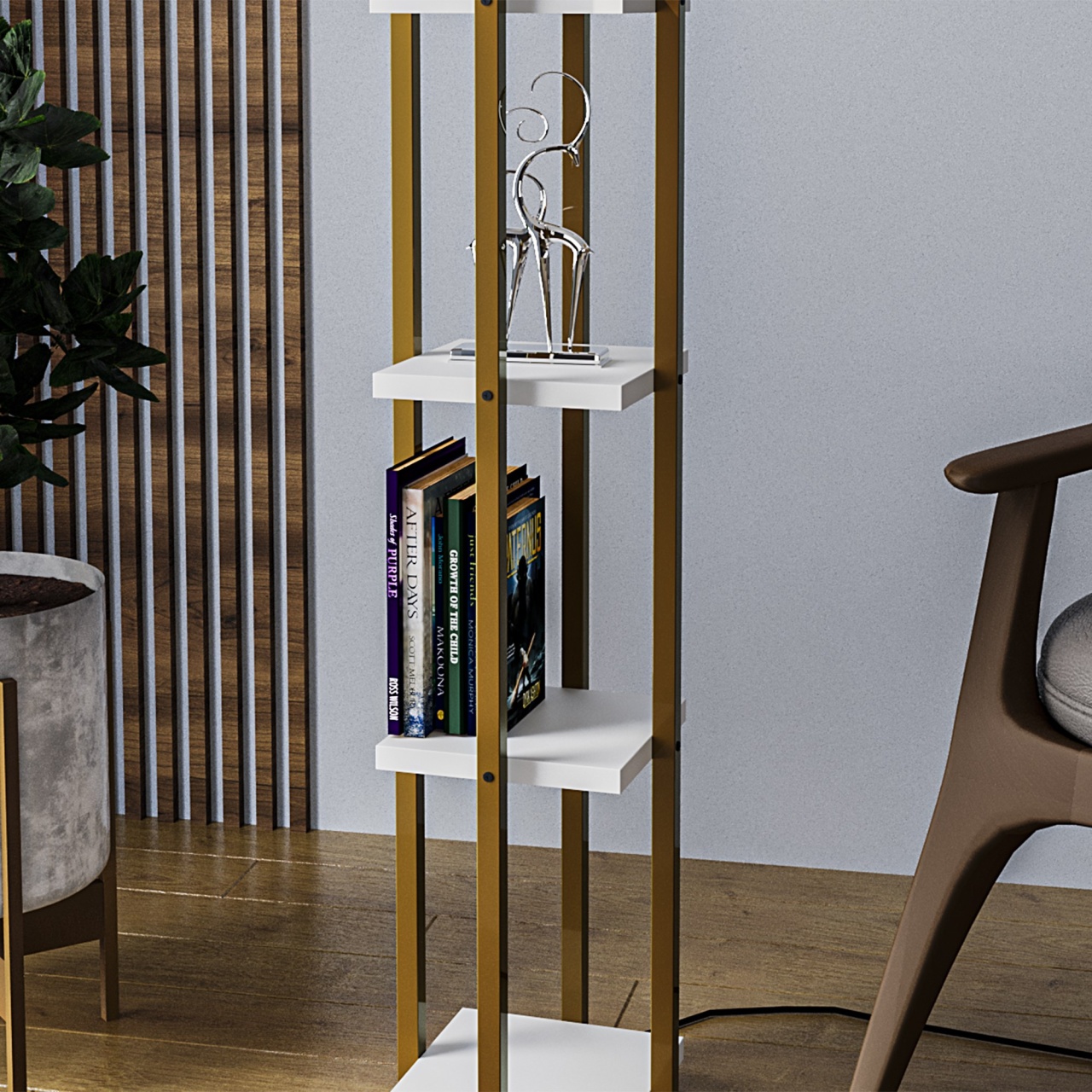 Lampadar, Shade ember, UnicUtil, Culoarea Auriu Alb - 3 | YEO