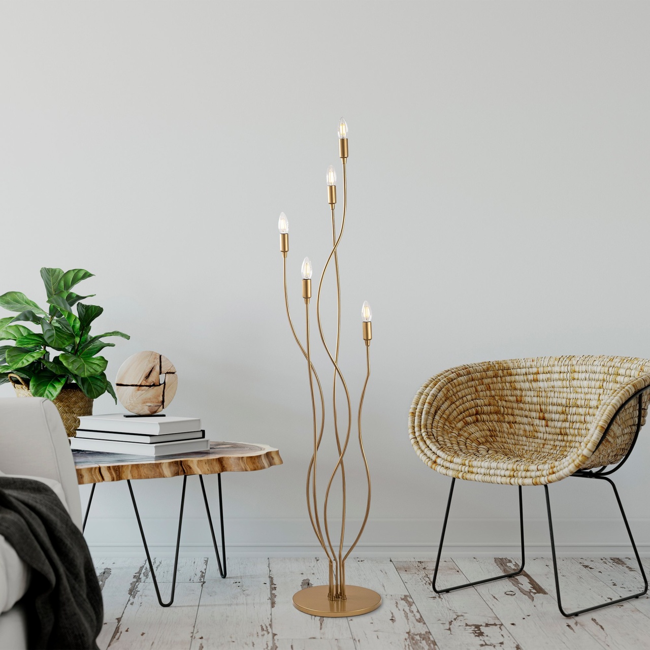 Lampadar, Shell storm, UnicUtil, Culoarea Auriu - 1 | YEO