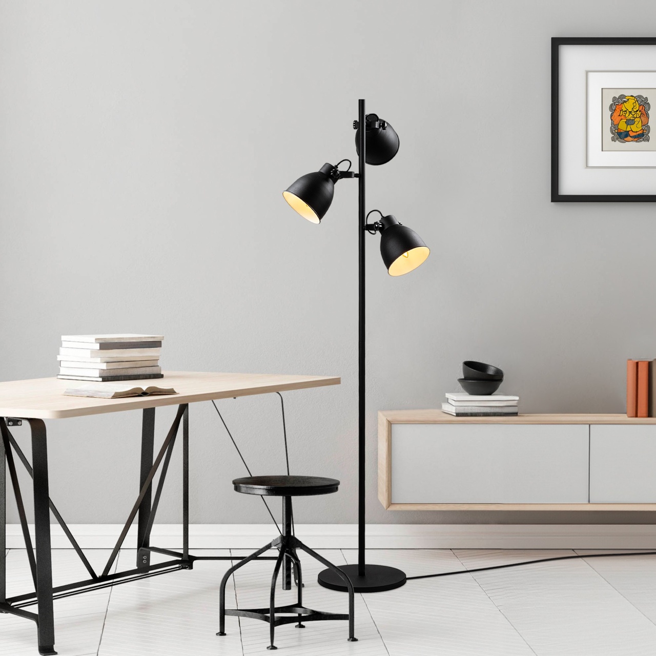 Lampadar, Stone cloud, UnicUtil, Culoarea Negru - 2 | YEO