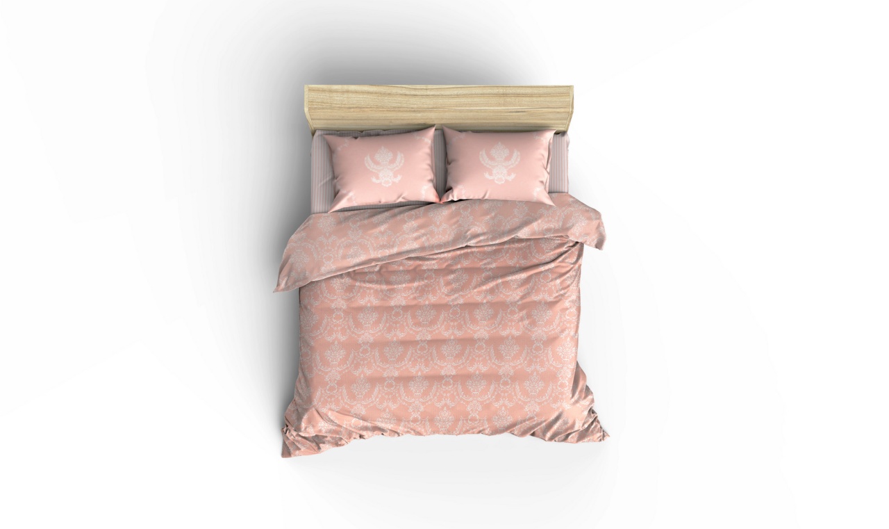Lenjerie Pat, Echo ripple, UnicUtil, Culoarea Prafuit Alb - 1 | YEO