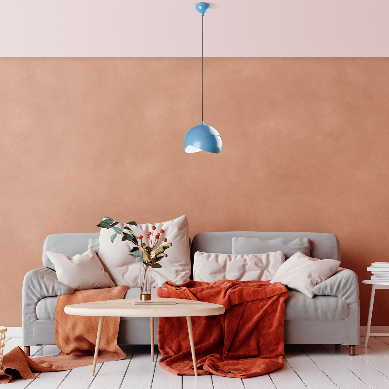 Lustra, Ember shade, UnicUtil, Culoarea Albastru Deschis - 2 | YEO