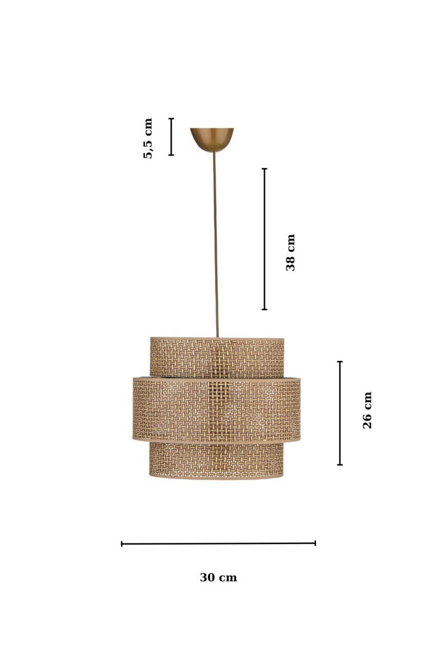Lustra, Flame ripple, UnicUtil, Culoarea Maro Negru - 4 | YEO