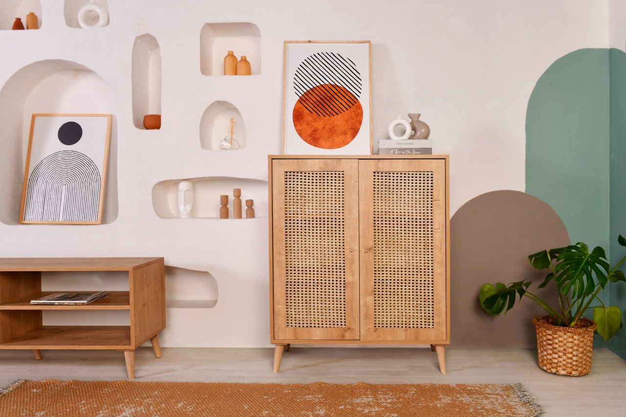 Masa decor, Hazeran Sideboard, UnicUtil, Stejar, Lățime: 40 cm, Lungime: 90 cm, Înălțime: 110 cm - view 5