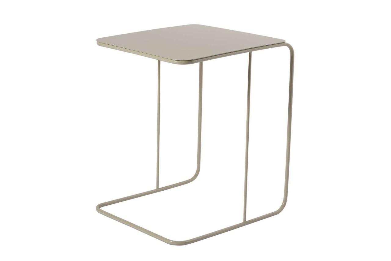 Masă laterală, Shb 011, UnicUtil, Gri deschis, 47 x 46 x 57 cm, 100% METAL - view 2