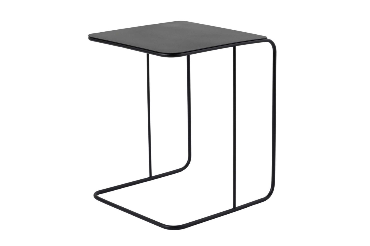 Masă laterală, Shb 011, UnicUtil, Negru, 47 x 46 x 57 cm, 100% METAL - view 2