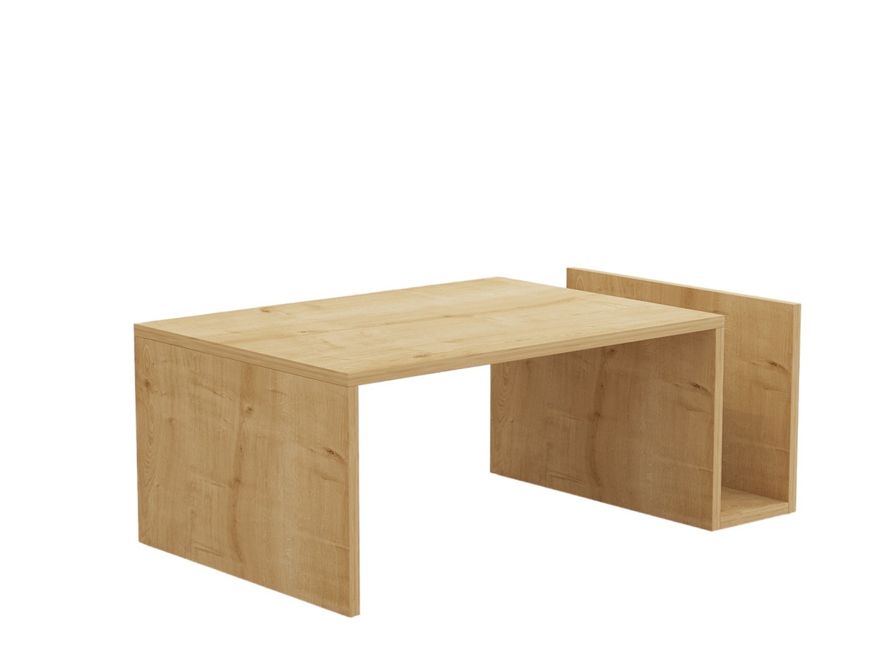 Măsuţă de cafea, Memo Sapphire, UnicUtil, Stejar Safir, Lățime: 86,8 cm, Înălțime: 32,4 cm, Adâncime: 50 cm - view 4