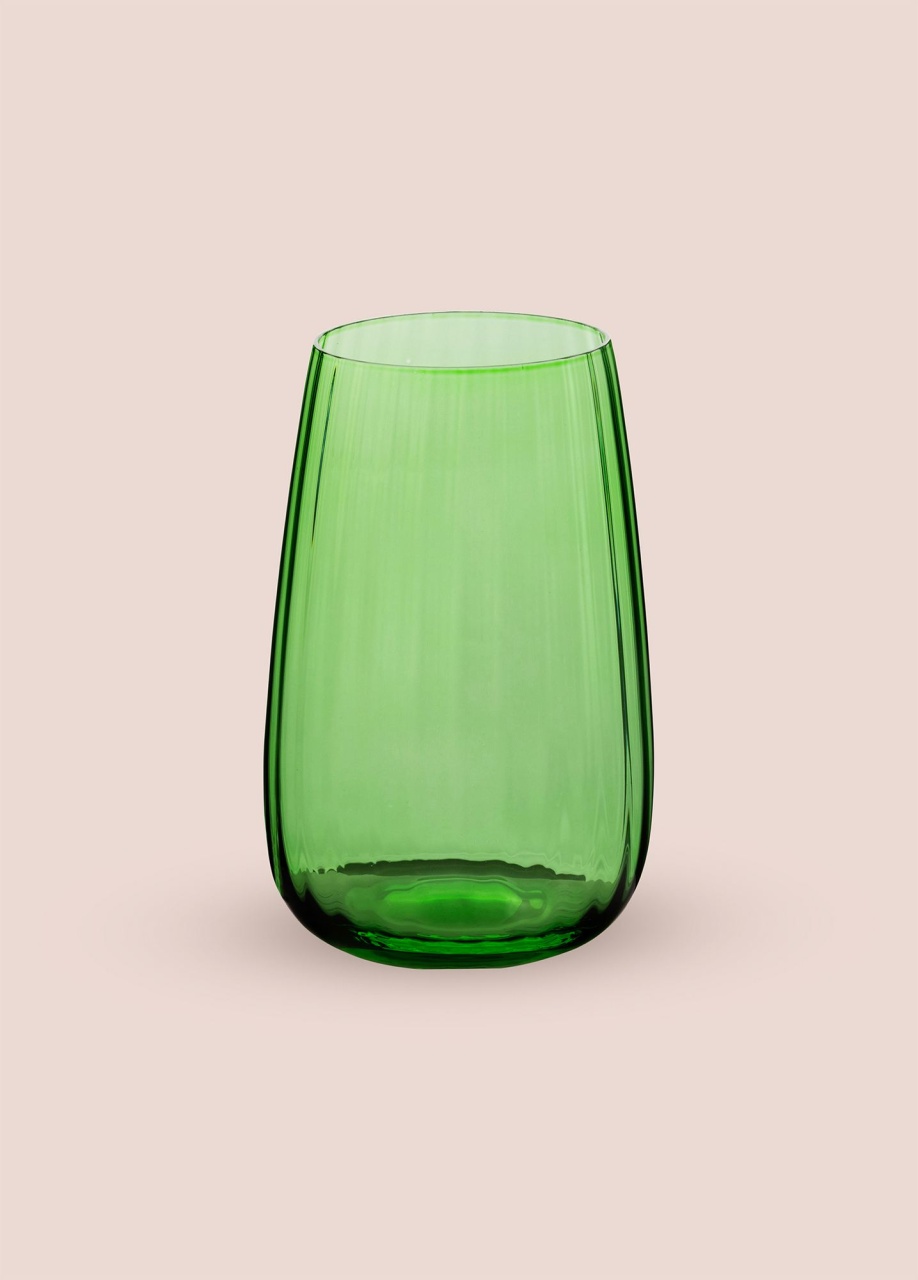 Pahar Sticla, Ripple grove, UnicUtil, Culoarea Verde - 3 | YEO