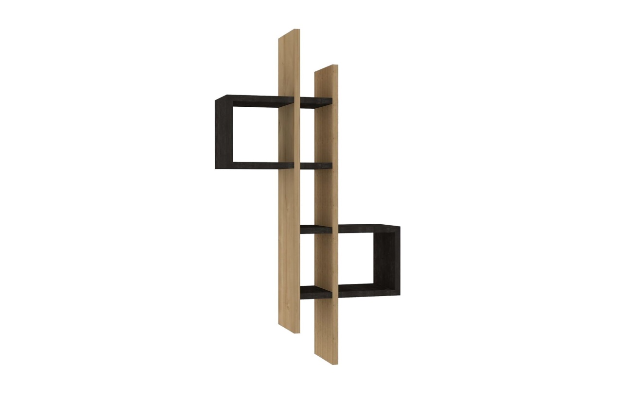 Rafturi perete, Premium Frame, UnicUtil, 53 x 108 x 19 cm, Stejar Gri - 3 | YEO