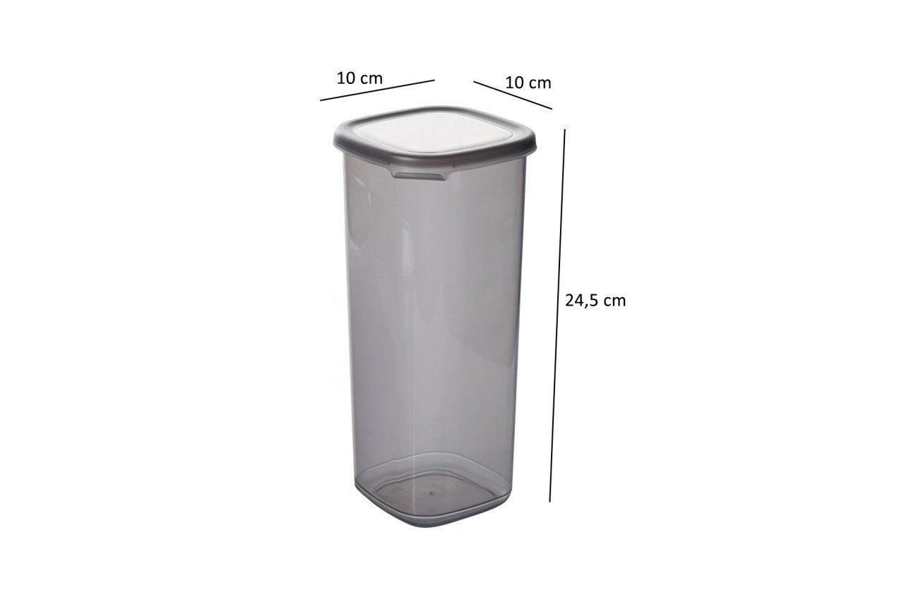 Set 6 recipiente alimentare , UnicUtil, Lightweight Durable, Antracit - 3 | YEO