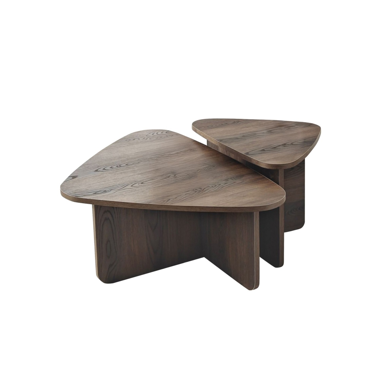 Set de măsuțe de cafea, Ballare Set, UnicUtil, Nuc, Lățime: 90 cm, Înălțime: 35 cm, Adâncime: 60 cm - view 6