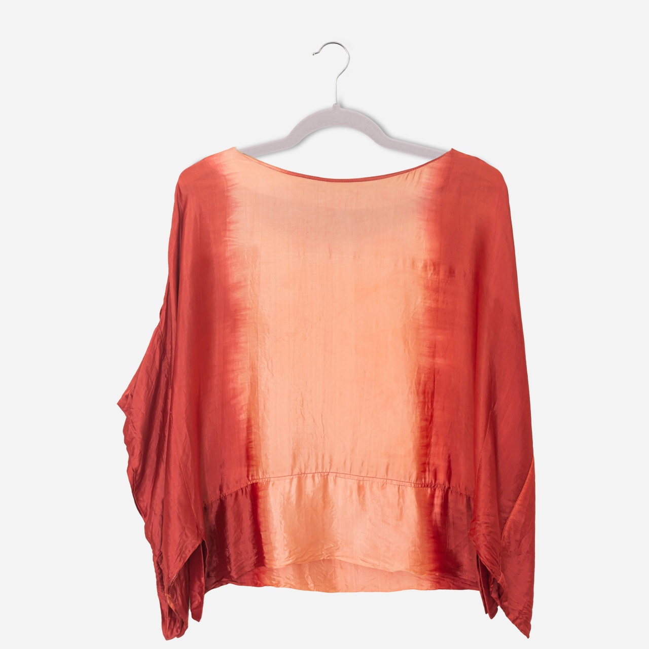 Umeraș din plastic dur acoperit cu catifea anti-alunecare, Crem, 1 bucata - imagine 2