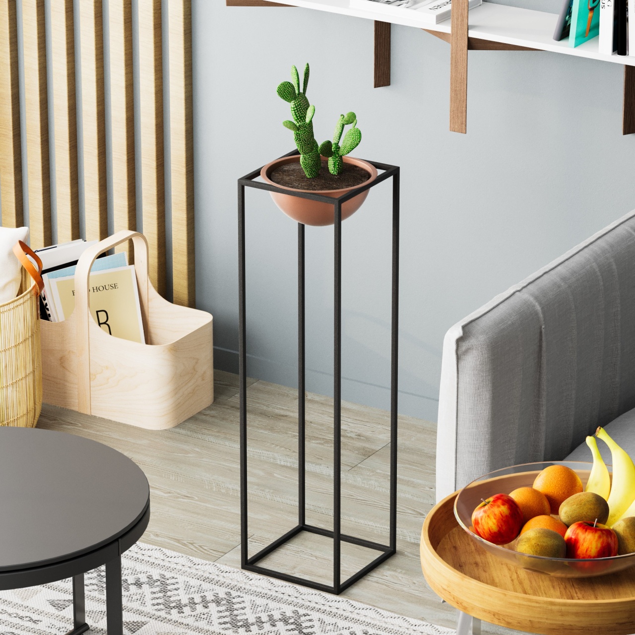Vas Decorativ, Leaf ridge, UnicUtil, Culoarea Negru Cupru