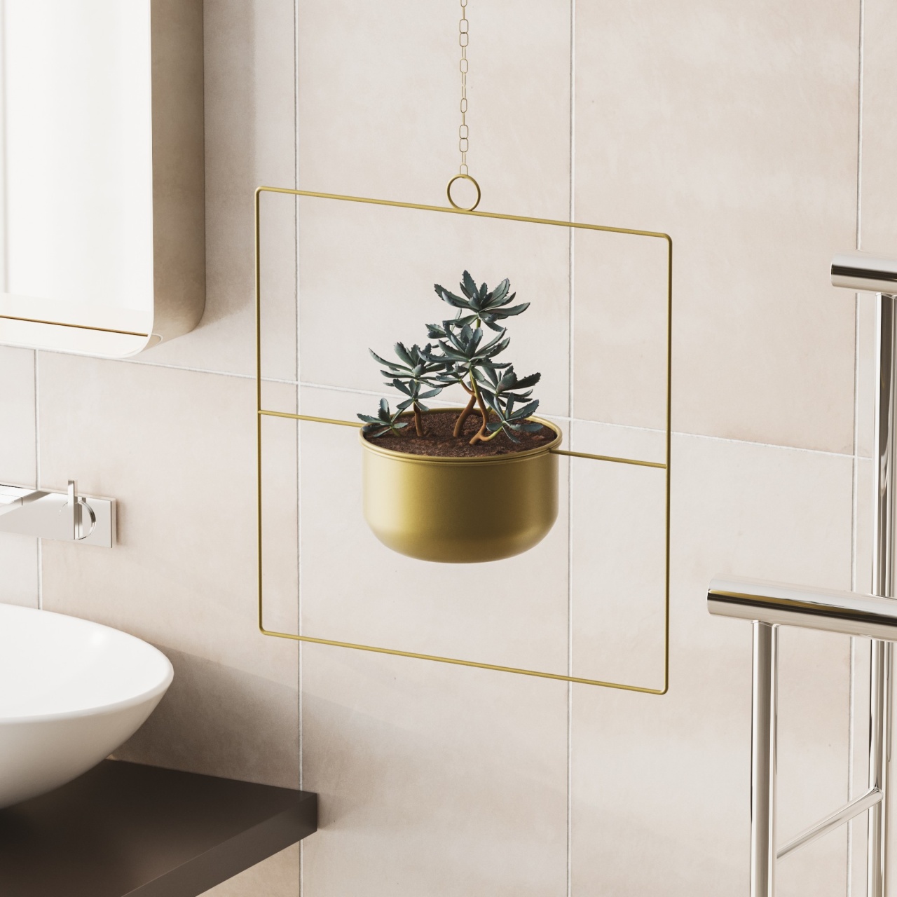 Vas Decorativ, Stone mist, UnicUtil, Culoarea Auriu