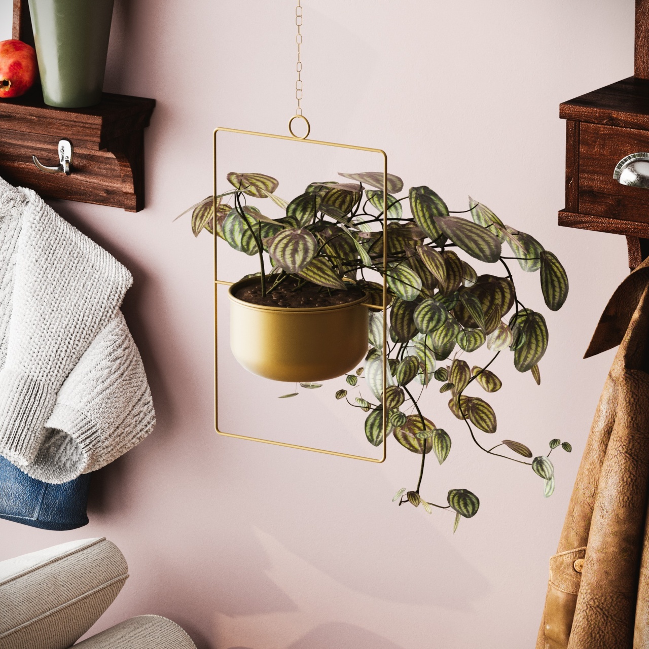 Vas Decorativ, Thorn leaf, UnicUtil, Culoarea Auriu - 1 | YEO