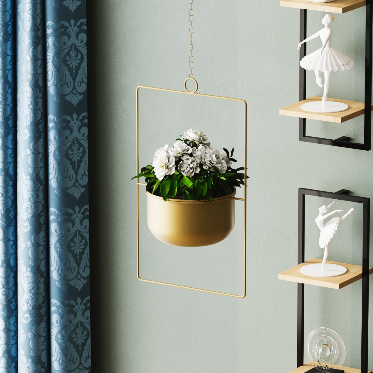 Vas Decorativ, Thorn leaf, UnicUtil, Culoarea Auriu