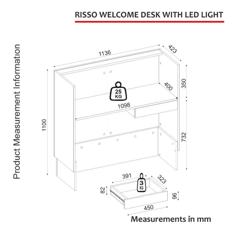 Birou recepție, Rissa Front Desk, UnicUtil, Travertin-Crem - imagine 11