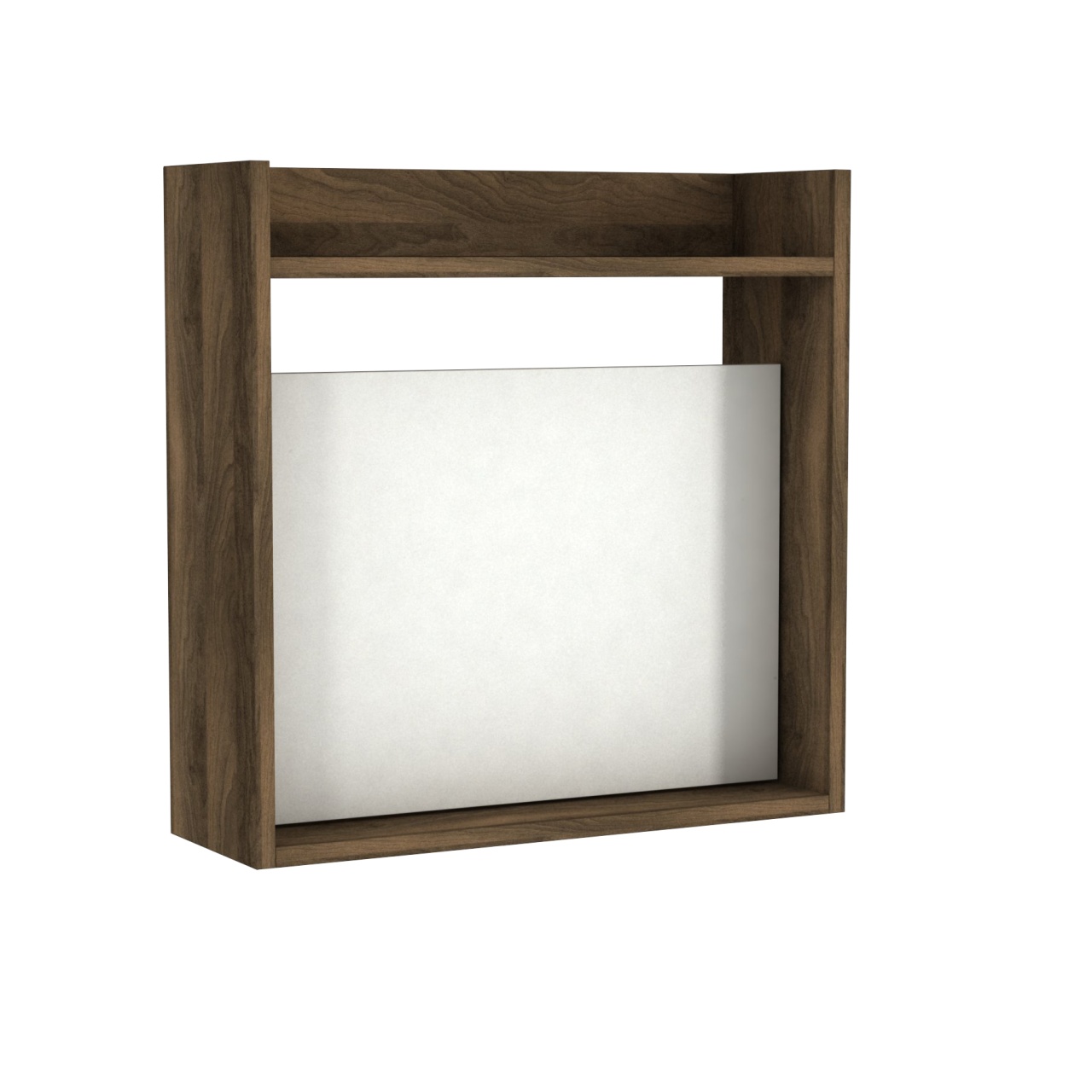 Birou, Wall Fold, UnicUtil, 60 x 19.6 x 60 cm, Alb și Maro - imagine 4