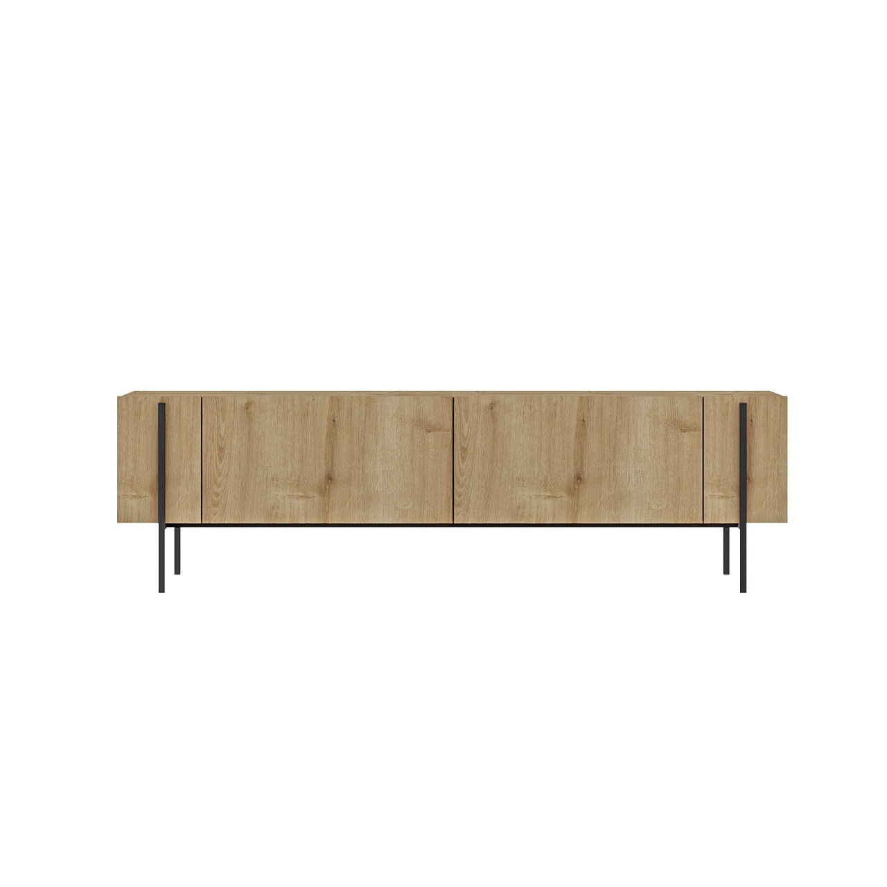 Comoda TV, Herman Sapphire, UnicUtil, Stejar Safir, Lățime: 160 cm, Înălțime: 45,6 cm, Adâncime: 31,4 cm - view 6