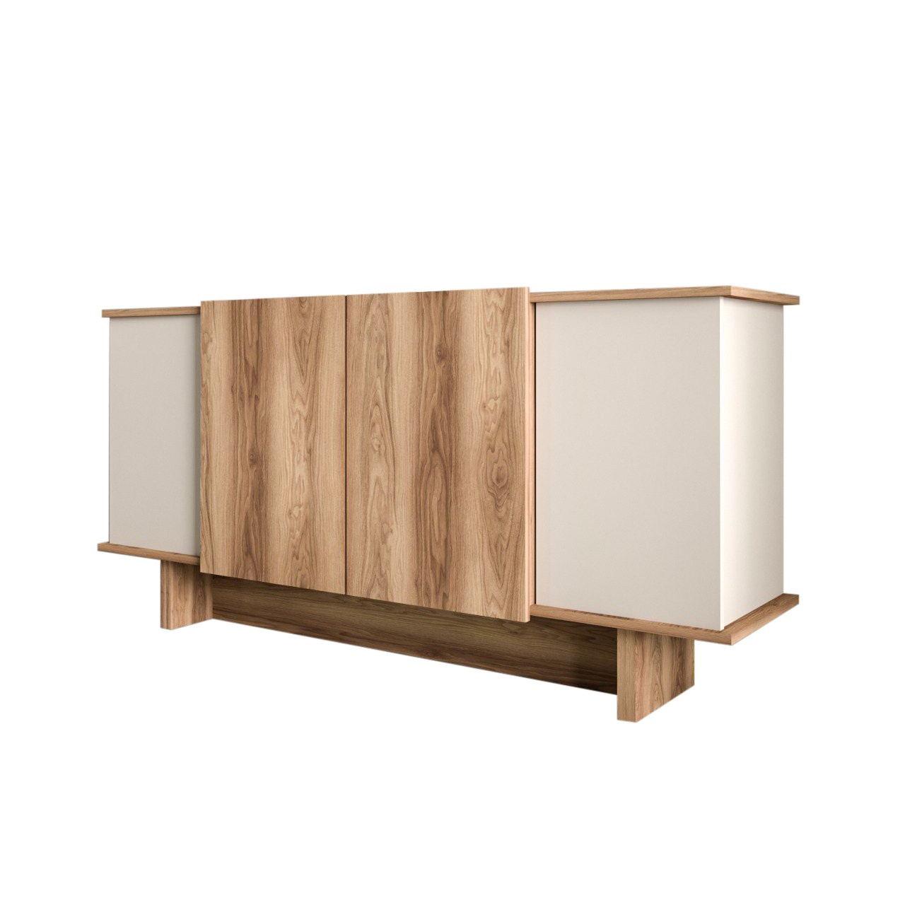 Consolă, Diana Sand, UnicUtil, Nisip-Nuc, Lățime: 180 cm, Înălțime: 81 cm, Adâncime: 40 cm - view 3