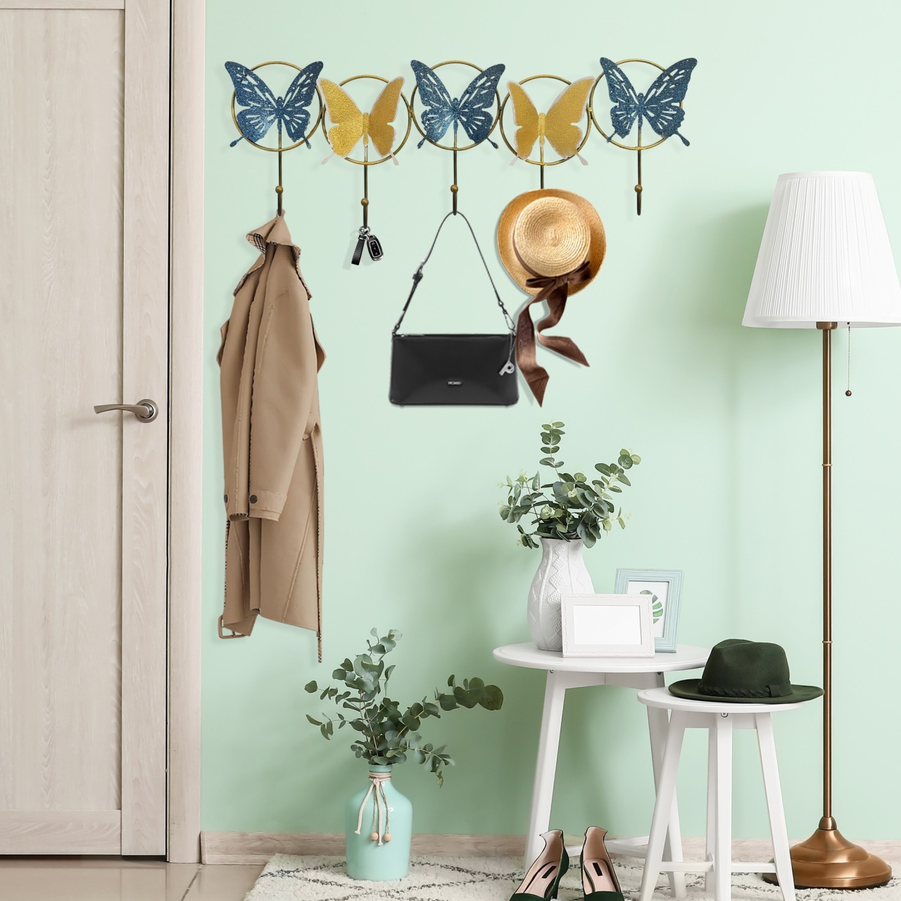 Cuier Metal, Breeze mist, UnicUtil, Culoarea Multicolor