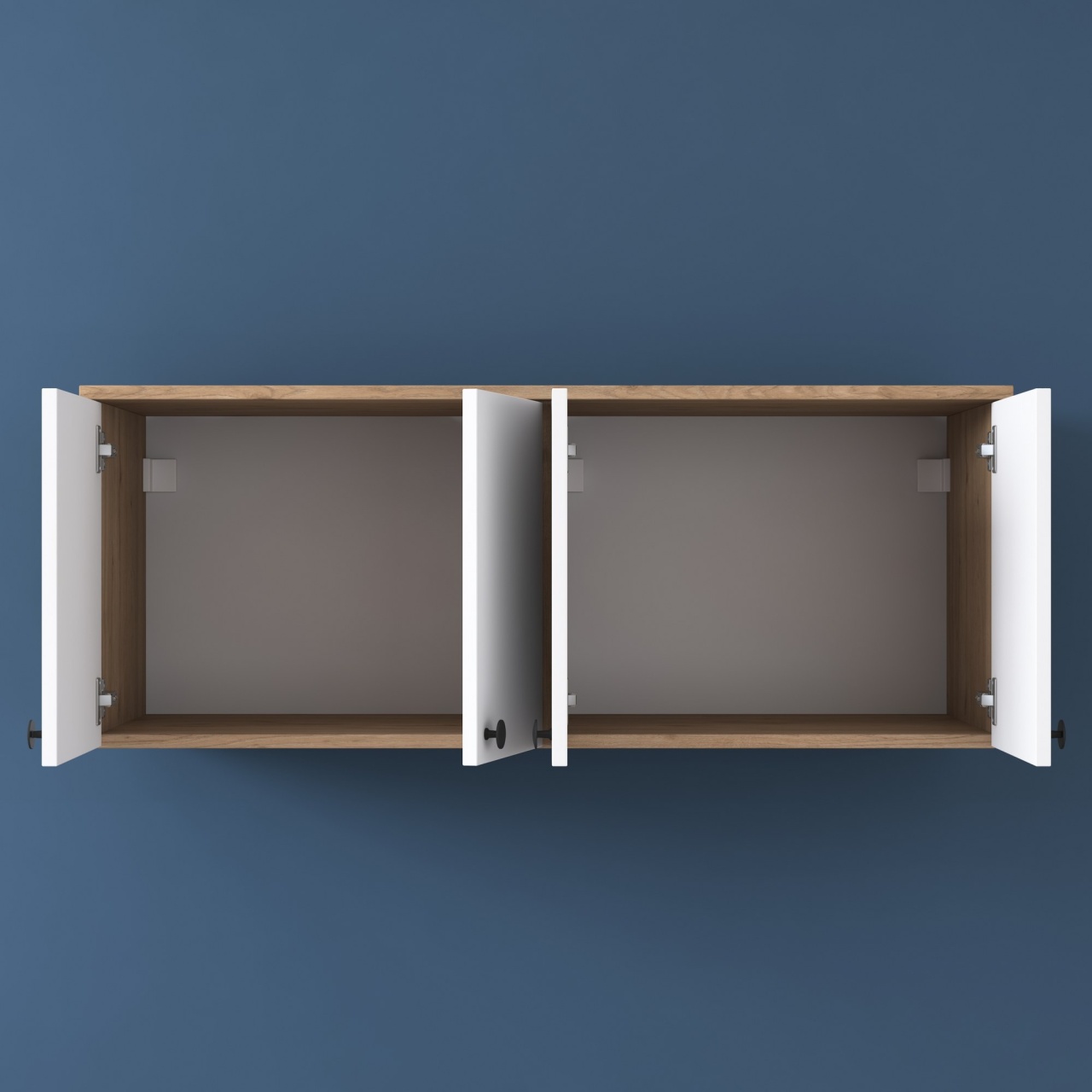 Dulap multifuncțional, Ba120 2670, UnicUtil, Nuc-Alb, Lățime: 120 cm, Înălțime: 46,8 cm, Adâncime: 42,5 cm - imagine 5