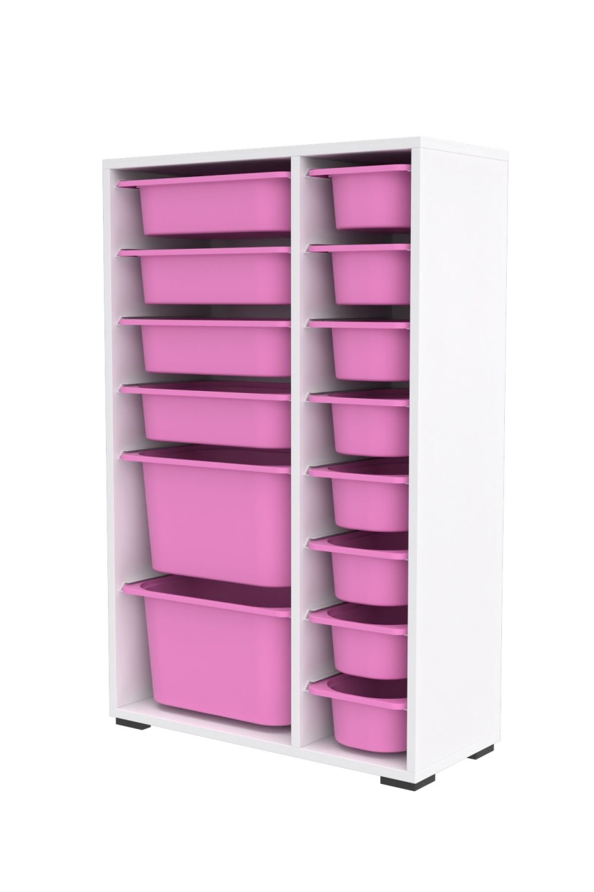 Dulap multifunctional, Echo vine, UnicUtil, Culoarea Alb Roz - 3 | YEO