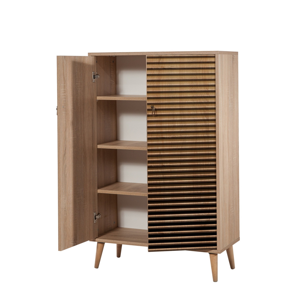 Dulap multifuncțional, Multibox 220, UnicUtil, Stejarul Sonoma, Lățime: 80 cm, Înălțime: 127 cm, Adâncime: 36 cm - view 7