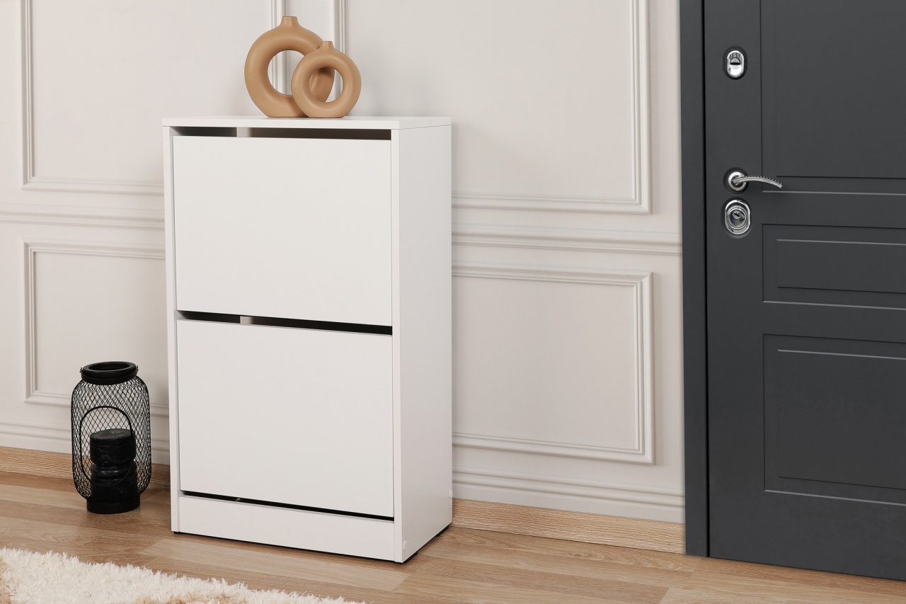 Dulap pentru pantofi, Shc 320, UnicUtil, Alb,Lățime: 51 cm, Înălțime: 84 cm, Adâncime: 26 cm - view 2