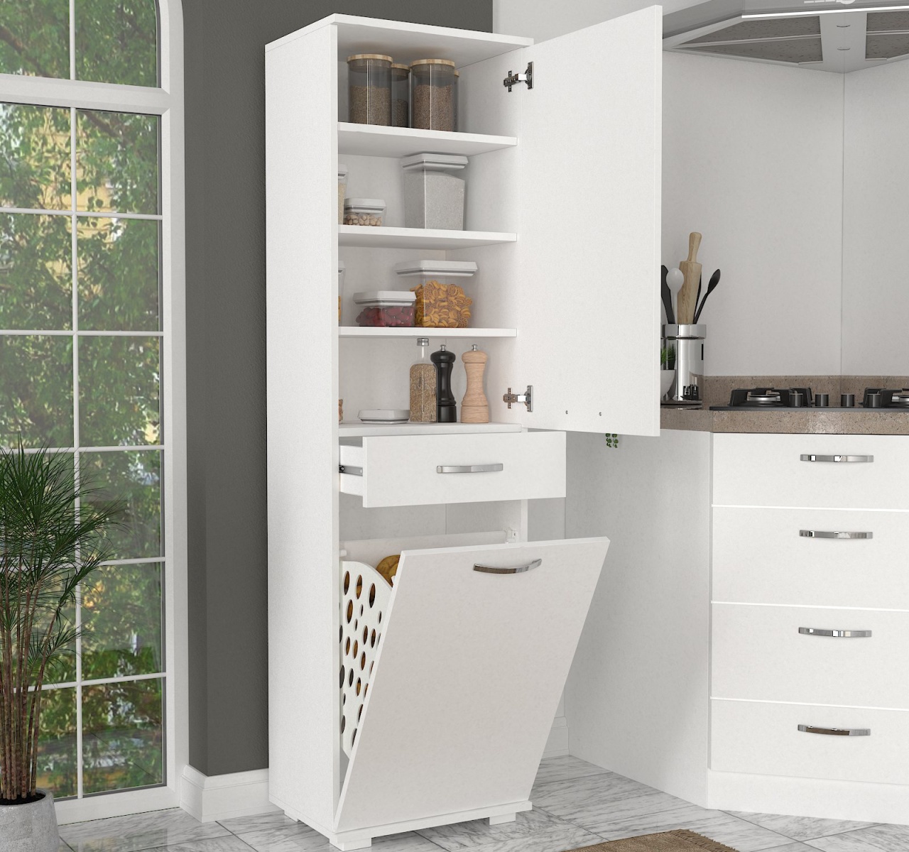 Dulap, Pure Style, UnicUtil, Alb, UUORG85 - 1 | YEO