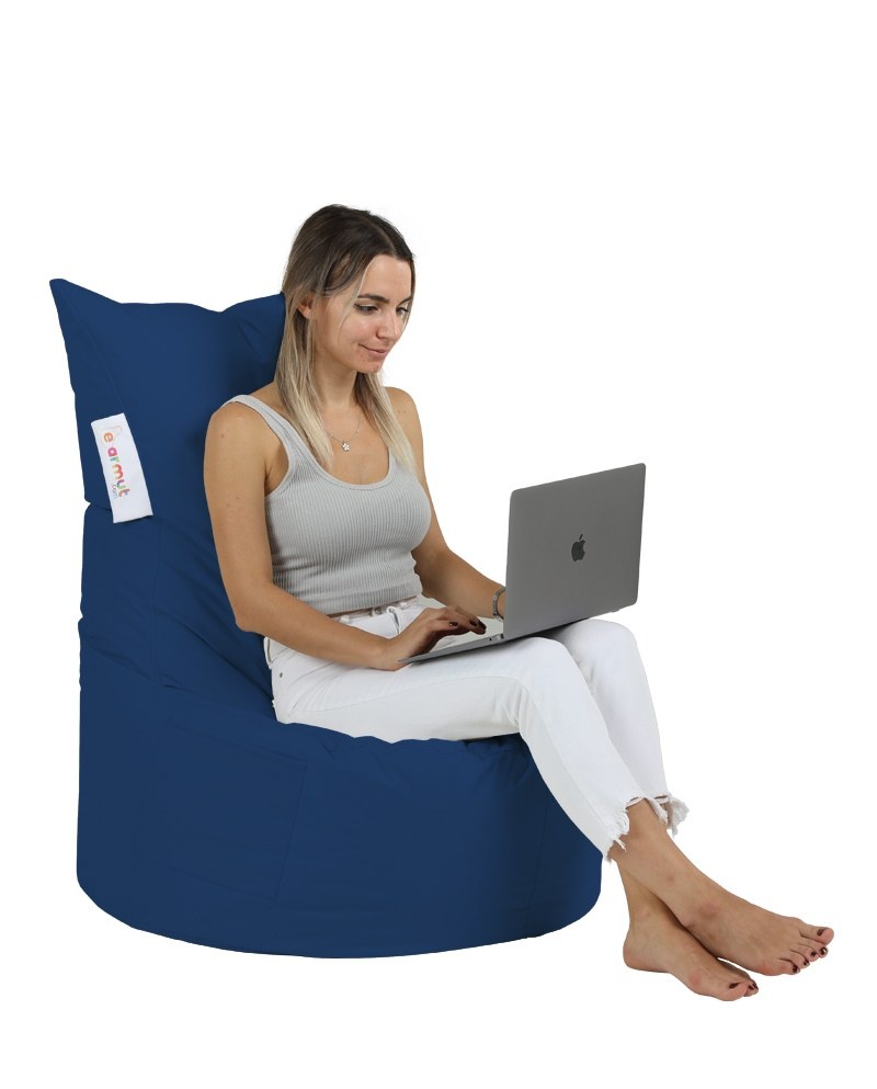 Fotoliu Puf Gradina, Blaze ember, UnicUtil, Culoarea Bleumarin Albastru
