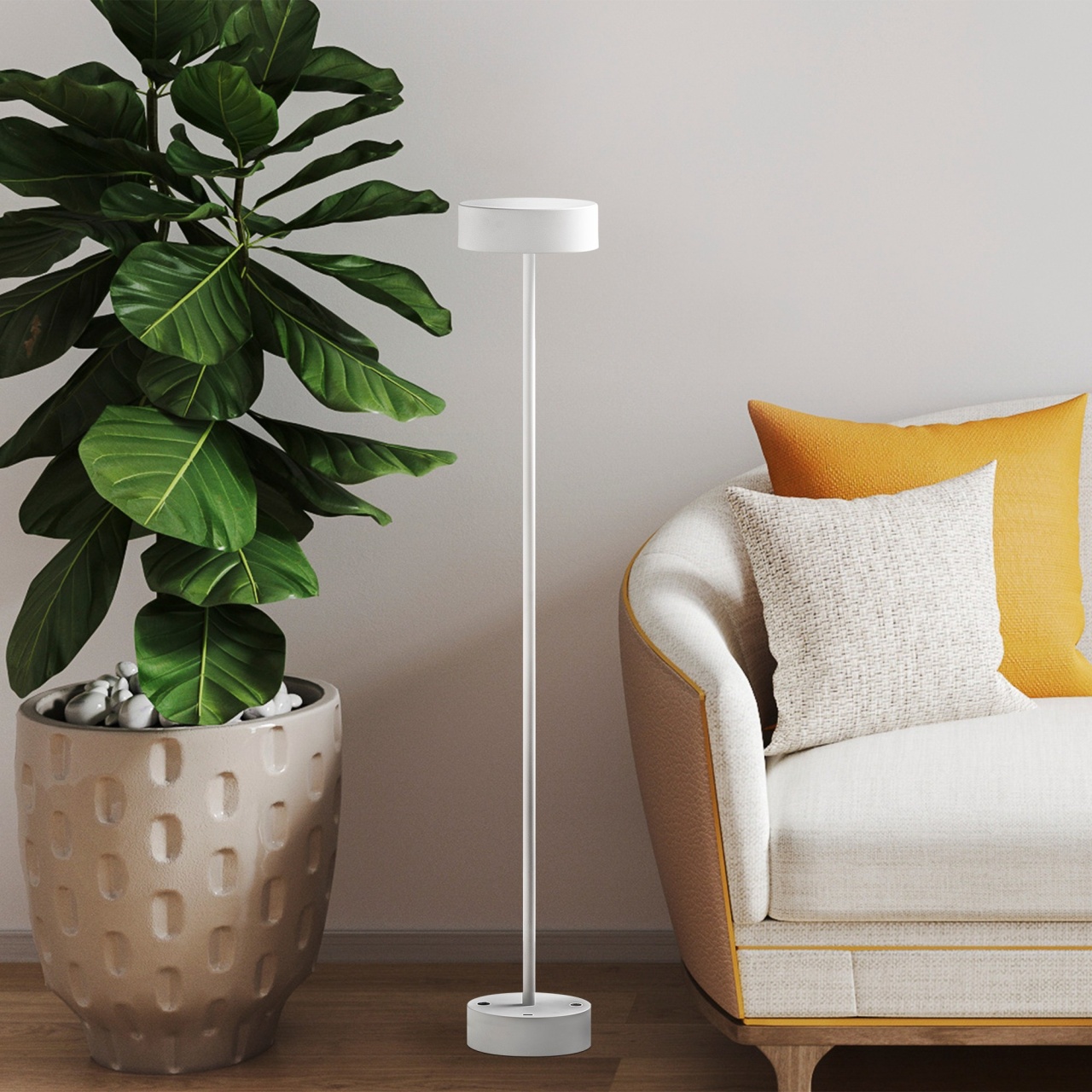 Lampadar, Blaze ridge, UnicUtil, Culoarea Alb - 1 | YEO