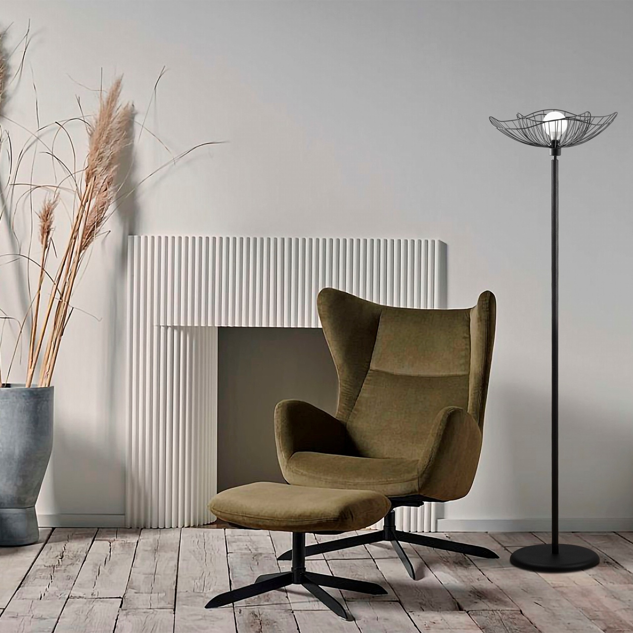 Lampadar, Drift shade, UnicUtil, Culoarea Negru - 1 | YEO