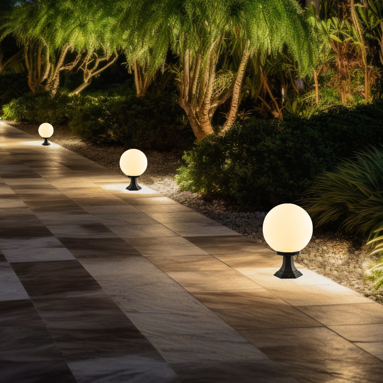 Lampadar Exterior, Cloud echo, UnicUtil, Culoarea Negru - 2 | YEO