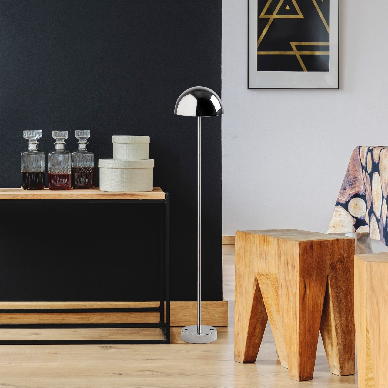 Lampadar, Peak ember, UnicUtil, Culoarea Chrome - 2 | YEO