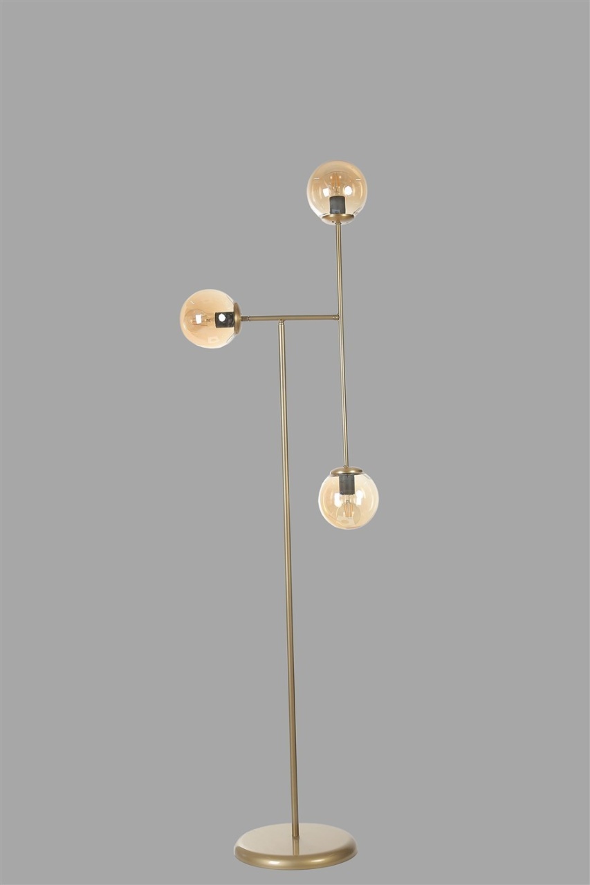Lampadar, Wave stone, UnicUtil, Culoarea Chihlimbar Auriu - 3 | YEO