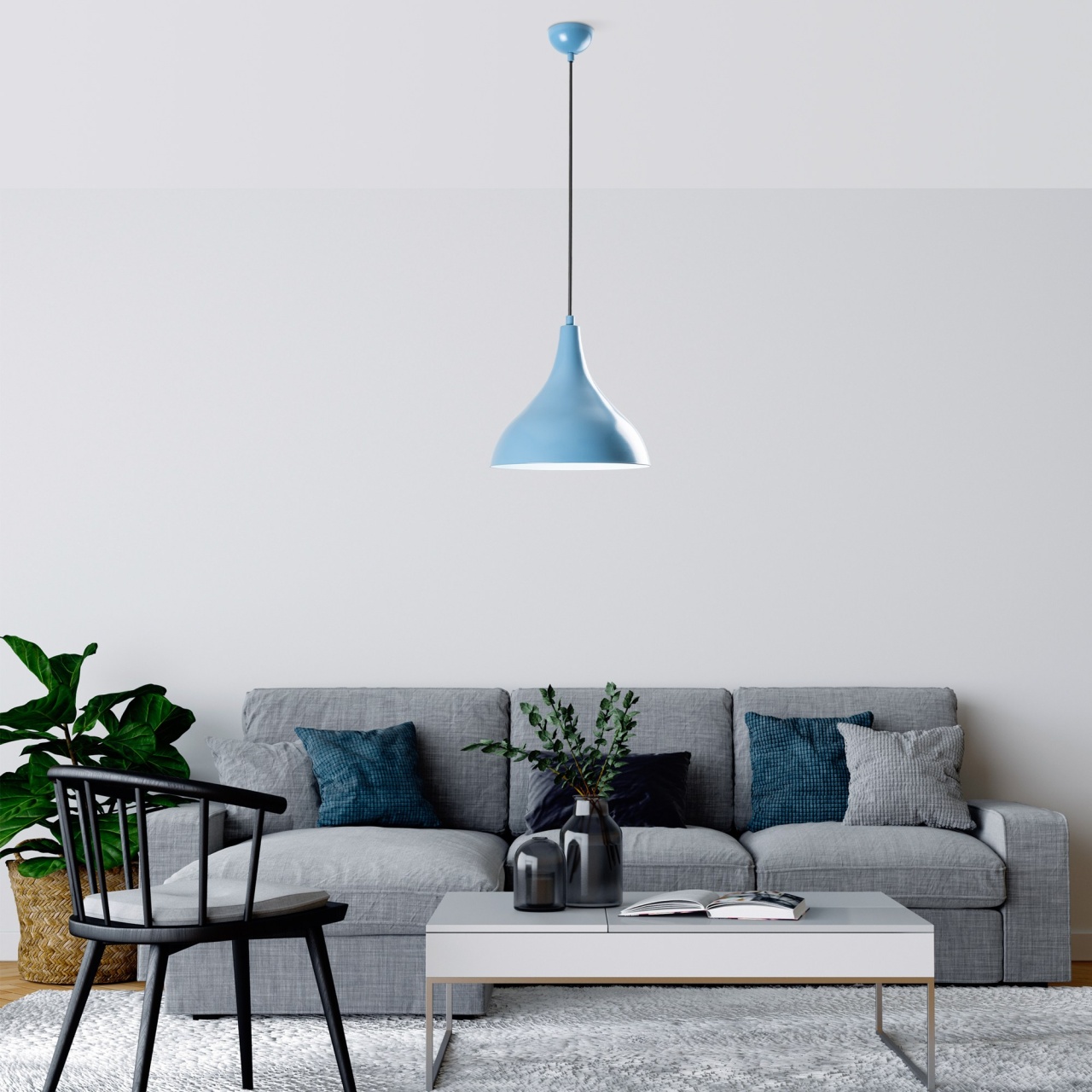 Lustra, Peak shell, UnicUtil, Culoarea Albastru Deschis - 2 | YEO