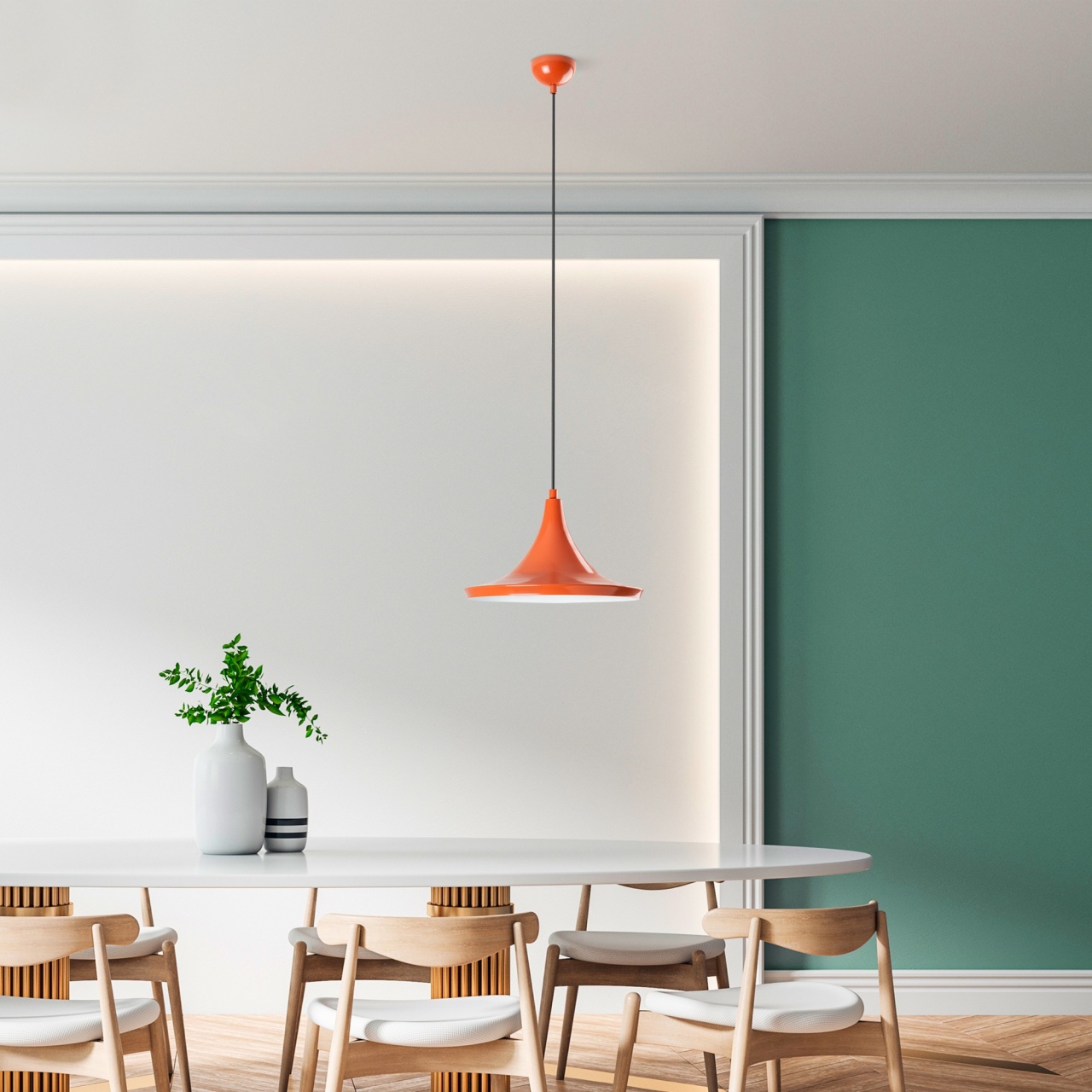 Lustra, Vine ripple, UnicUtil, Culoarea Portocaliu - 2 | YEO