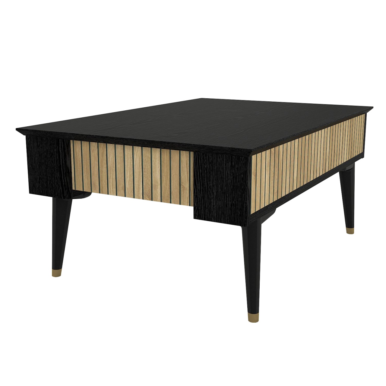 Masa de Cafea Contrast Lux, UnicUtil, 90 x 60 x 38, Natur-Negru - imagine 7