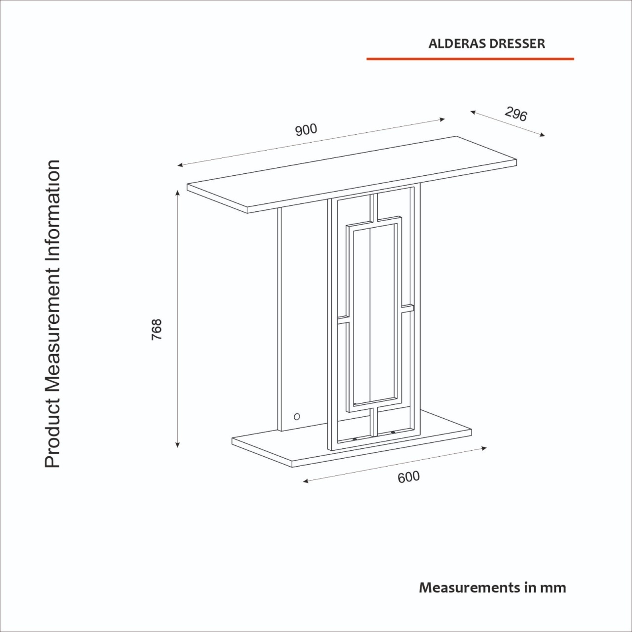 Masă decorativă Alderas din pal melaminat finisaj travertin – design elegant pentru spații moderne, 90 x 29.6 x 76.8 cm - imagine 2