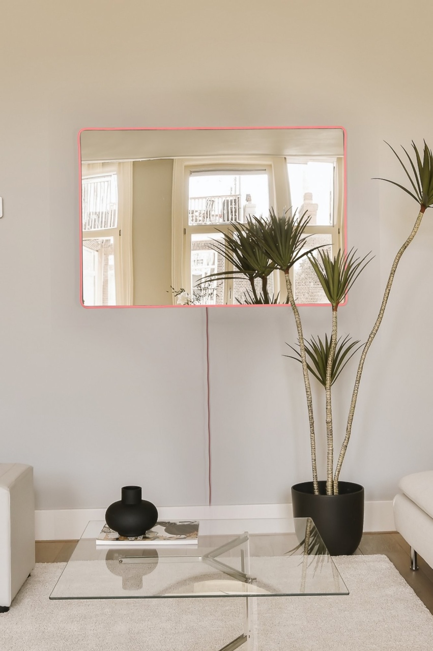 Oglinda, Leaf breeze, UnicUtil, Culoarea Roz - 2 | YEO