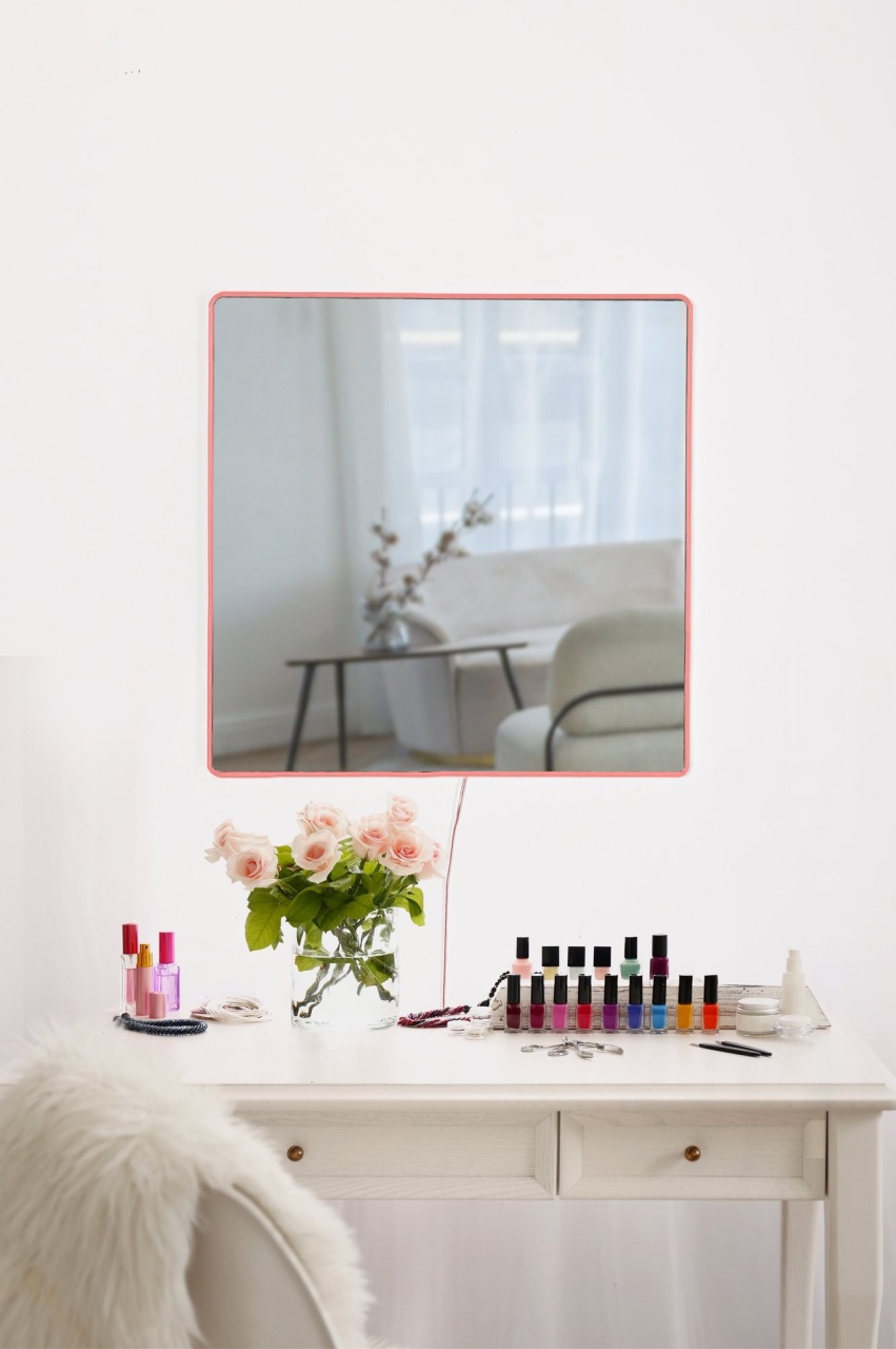 Oglinda, Shade ripple, UnicUtil, Culoarea Roz - 3 | YEO