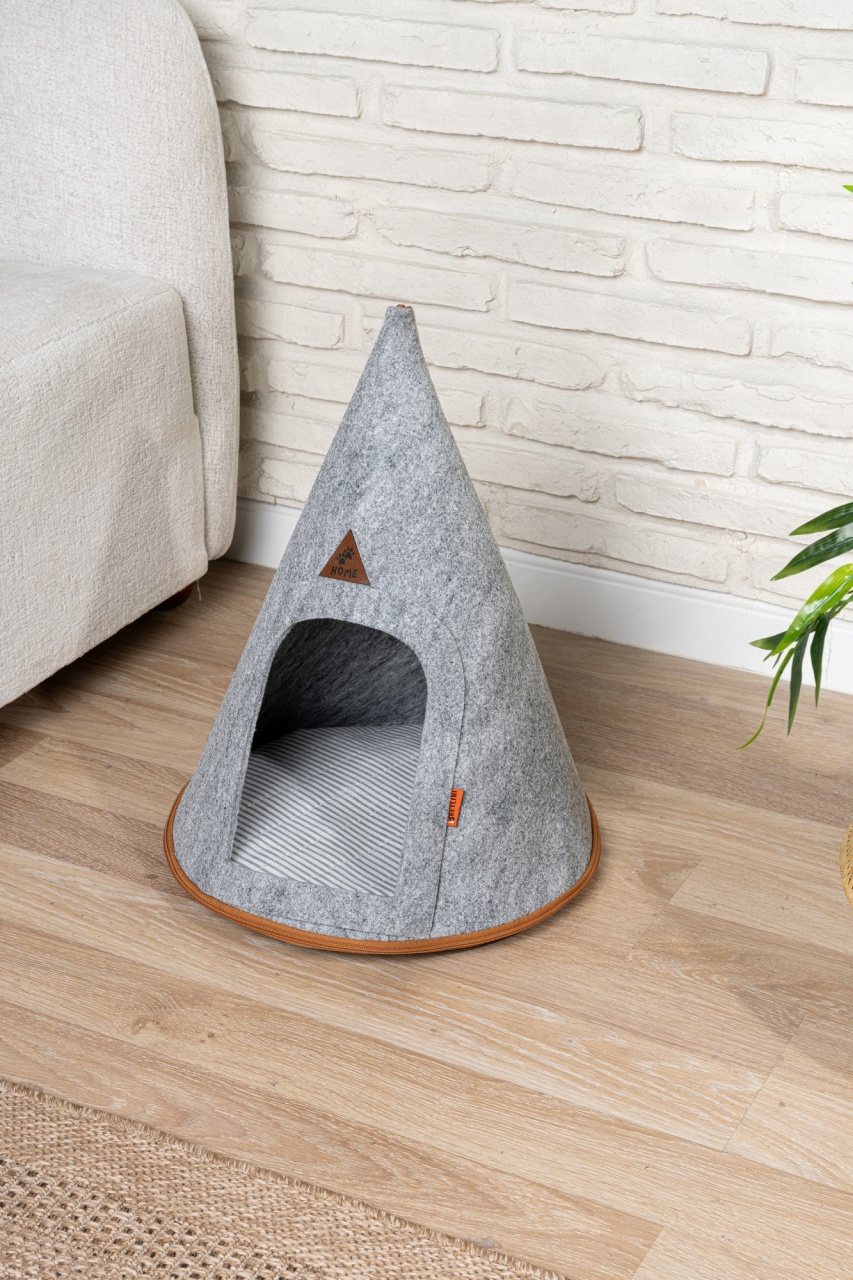Pat animale companie, Leaf wave, UnicUtil, Culoarea Gri